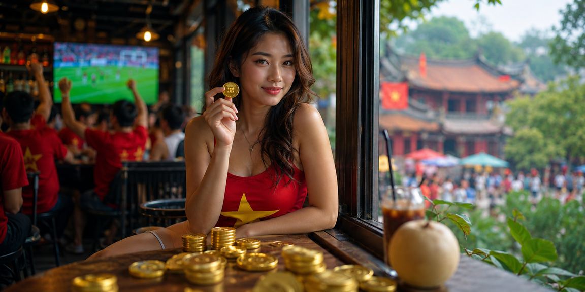 Người dùng Hà Nội theo dõi cược thể thao tại quán cà phê với vty36