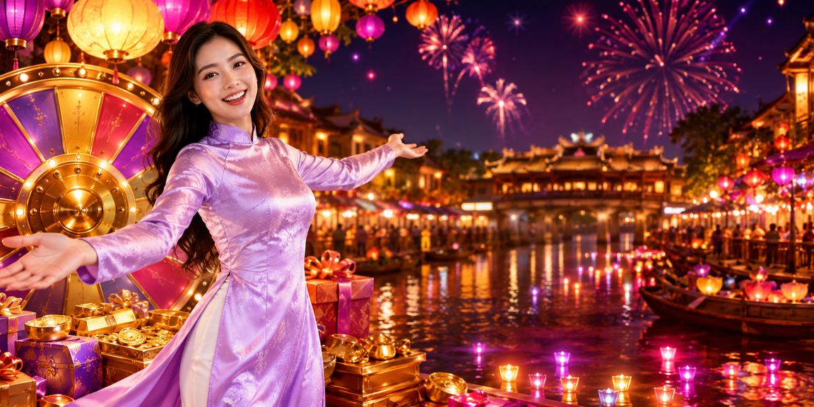 Sự kiện lucky draw trang phục áo dài truyền thống tại Huế mừng lễ hội văn hóa